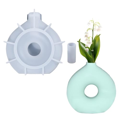 Silikonform Epoxidharz Vase, Vase Silikonform, Vase Gießformen, Donut Förmige Silikonform Für Blumenvasen Und Pflanzen, Epoxidharz Formen Moulds Zur Herstellung Von Vasen von Keyubria