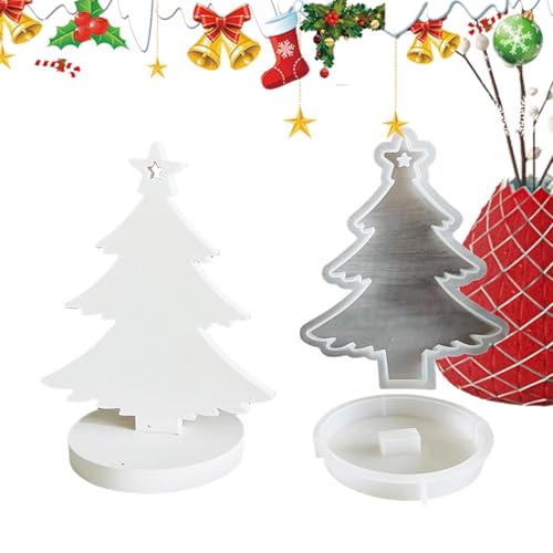 Weihnachtsbaum Silikonform, Weihnachtsbaum Teelichthalter Kerzenformen, Weihnachten Silikonform Seifenform Epoxidharz, Weihnachtsbaumform Weihnachtsbaum Kerzenhalter von Keyubria