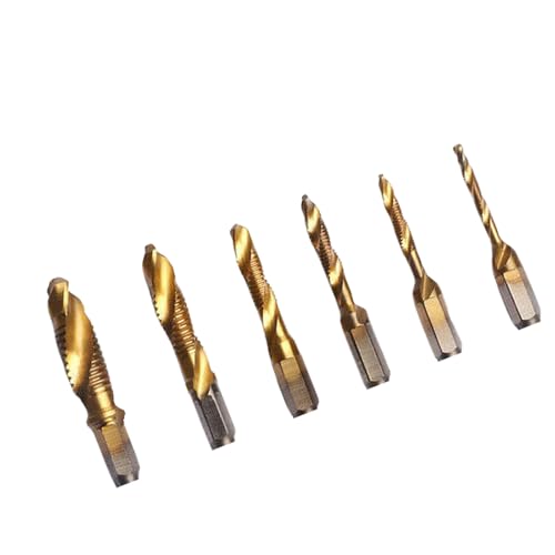 6 Pcs Gewinde Spiralen Schraube Verbundbohrmaschine Bit Offenes Holzbearbeitungswerkzeug Hochgeschwindigkeit Stahlbohrer Für Metallholz 6 Pcs Gewinde Spiralen Schraube Verbundbohrmaschine Bit Offenes Holzbearbeitungswerkzeug Hochgeschwindigkeit Stahlbohrer Für Metallholz von Kfwfuaee