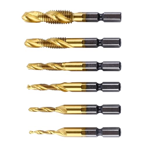 6 Pcs Gewinde Spiralen Schraube Verbundbohrmaschine Bit Offenes Holzbearbeitungswerkzeug Hochgeschwindigkeit Stahlbohrer Für Metallholz 6 Pcs Gewinde Spiralen Schraube Verbundbohrmaschine Bit Offenes Holzbearbeitungswerkzeug Hochgeschwindigkeit Stahlbohrer Für Metallholz von Kfwfuaee