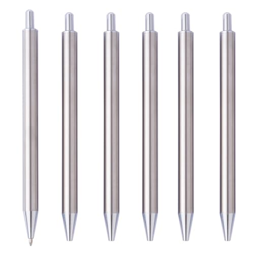 Kfwfuaee 6pieces Metall Kugelschreiber Retractable Ballpoint Stift Business Signing Stift Glatt Um Für Den Hotelempfang Zu Schreiben von Kfwfuaee