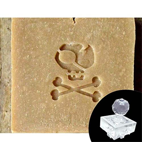 Kfwfuaee Halloween Clear Soap Stamp Block Acrylic Transparent Soap Seal Stamper Halloween Soap Making Supplies von Kfwfuaee