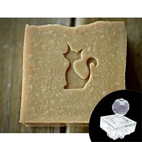 Kfwfuaee Halloween Clear Soap Stamp Block Acrylic Transparent Soap Seal Stamper Halloween Soap Making Supplies von Kfwfuaee