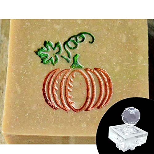 Kfwfuaee Halloween Clear Soap Stamp Block Acrylic Transparent Soap Seal Stamper Halloween Soap Making Supplies von Kfwfuaee