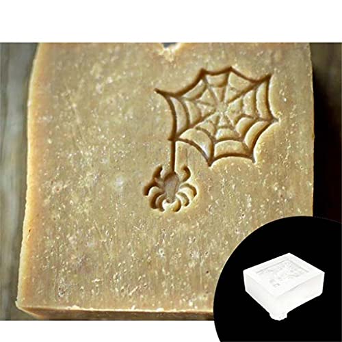 Kfwfuaee Halloween Clear Soap Stamp Block Acrylic Transparent Soap Seal Stamper Halloween Soap Making Supplies von Kfwfuaee