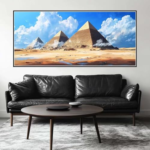 Malen Nach Zahlen Ägypten Malen Nach Zahlen Erwachsene Pyramide, 50 X 25 cm XXL Groß Acrylfarben Ölgemälde, DIY Malen Nach Zahlen Kinder Anfänger Paint by Numbers Set für Wand Dekor (Ohne Rahmen)-H678 Malen Nach Zahlen Ägypten Malen Nach Zahlen Erwachsene Pyramide, 50 X 25 cm XXL Groß Acrylfarben Ölgemälde, DIY Malen Nach Zahlen Kinder Anfänger Paint by Numbers Set für Wand Dekor (Ohne Rahmen)-H678 von Kggyele
