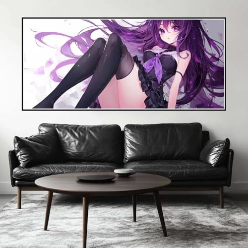 Malen Nach Zahlen Anime Malen Nach Zahlen Erwachsene Fee, 140 X 70 cm XXL Groß Acrylfarben Ölgemälde, DIY Malen Nach Zahlen Kinder Anfänger Paint by Numbers Adult Set für Wand Dekor (Ohne Rahmen)-H220 von Kggyele