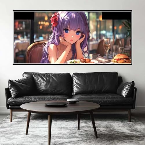 Malen Nach Zahlen Anime Malen Nach Zahlen Erwachsene Prinzessin, 100 X 50 cm XXL Groß Acrylfarben Ölgemälde, DIY Malen Nach Zahlen Kinder Anfänger Set Bastelset für Wand Dekor (Ohne Rahmen) -H309 von Kggyele