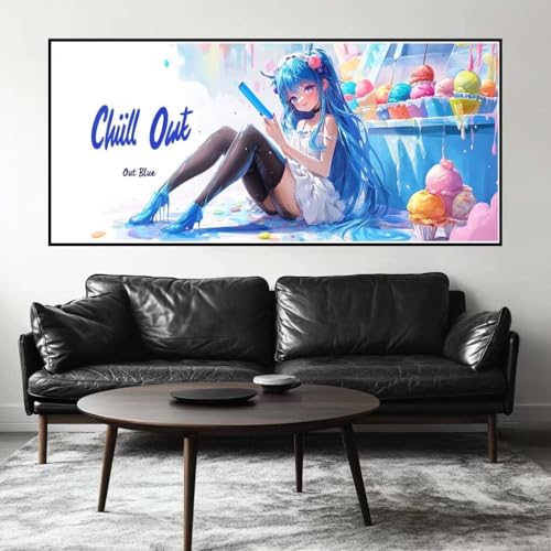 Malen Nach Zahlen Anime Malen Nach Zahlen Erwachsene Prinzessin, 140 X 70 cm XXL Groß Acrylfarben Ölgemälde, DIY Malen Nach Zahlen Kinder Anfänger Set Bastelset für Wand Dekor (Ohne Rahmen) -H371 von Kggyele