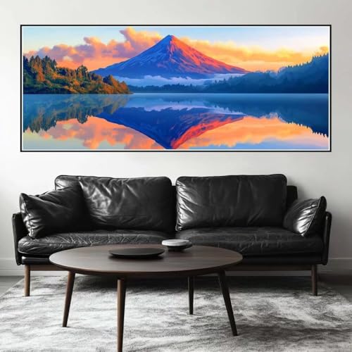 Malen Nach Zahlen Berg Malen Nach Zahlen Erwachsene Landschaft, 125 X 50 cm XXL Groß Acrylfarben Ölgemälde, DIY Malen Nach Zahlen Kinder Anfänger Paint by Numbers Set für Wand Dekor (Ohne Rahmen)-H949 Malen Nach Zahlen Berg Malen Nach Zahlen Erwachsene Landschaft, 125 X 50 cm XXL Groß Acrylfarben Ölgemälde, DIY Malen Nach Zahlen Kinder Anfänger Paint by Numbers Set für Wand Dekor (Ohne Rahmen)-H949 von Kggyele