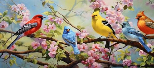 Malen Nach Zahlen Blume Malen Nach Zahlen Erwachsene Vögel, 150 X 75 cm XXL Groß Acrylfarben Ölgemälde, DIY Malen Nach Zahlen Kinder Anfänger Paint by Numbers Adult Set für Wand Dekor (Ohne Rahmen)-H1 Malen Nach Zahlen Blume Malen Nach Zahlen Erwachsene Vögel, 150 X 75 cm XXL Groß Acrylfarben Ölgemälde, DIY Malen Nach Zahlen Kinder Anfänger Paint by Numbers Adult Set für Wand Dekor (Ohne Rahmen)-H1 von Kggyele