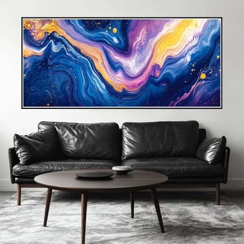 Malen Nach Zahlen Bunt Malen Nach Zahlen Erwachsene Abstrakt, 100 X 50 cm XXL Groß Acrylfarben Ölgemälde, DIY Malen Nach Zahlen Kinder Anfänger Paint by Numbers Set für Wand Dekor (Ohne Rahmen) -H277 von Kggyele