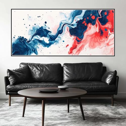 Malen Nach Zahlen Bunt Malen Nach Zahlen Erwachsene Abstrakt, 180 X 90 cm XXL Groß Acrylfarben Ölgemälde, DIY Malen Nach Zahlen Kinder Anfänger Paint by Numbers Set für Wand Dekor (Ohne Rahmen) -H253 von Kggyele