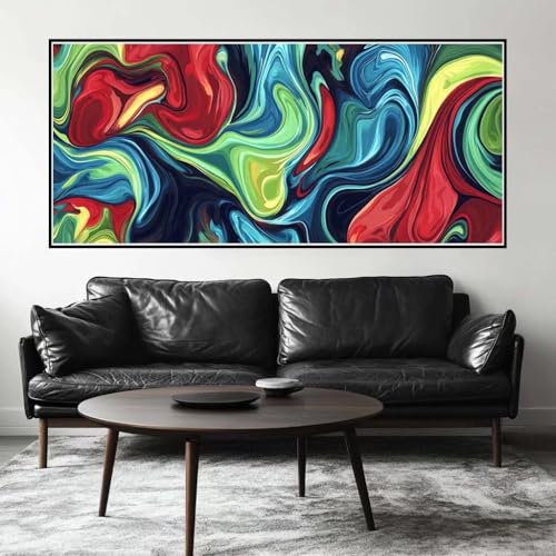 Malen Nach Zahlen Bunt Malen Nach Zahlen Erwachsene Kunst, 160 X 80 cm XXL Groß Acrylfarben Ölgemälde, DIY Malen Nach Zahlen Kinder Anfänger Paint by Numbers Set für Wand Dekor (Ohne Rahmen) -H294 von Kggyele