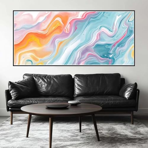 Malen Nach Zahlen Bunt Malen Nach Zahlen Erwachsene Linie, 160 X 80 cm XXL Groß Acrylfarben Ölgemälde, DIY Malen Nach Zahlen Kinder Anfänger Paint by Numbers Set für Wand Dekor (Ohne Rahmen) -H315 von Kggyele