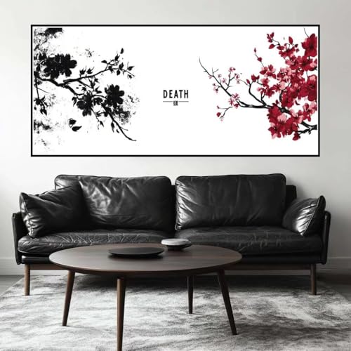 Malen Nach Zahlen Einfach Malen Nach Zahlen Erwachsene Blume, 160 X 80 cm XXL Groß Acrylfarben Ölgemälde, DIY Malen Nach Zahlen Kinder Anfänger Paint by Numbers Set für Wand Dekor (Ohne Rahmen) -H433 von Kggyele