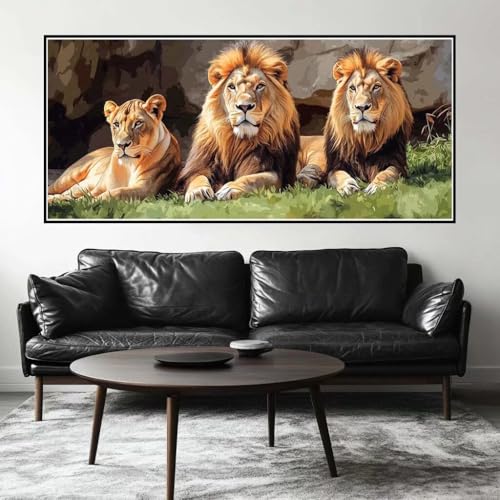 Malen Nach Zahlen Löwe Malen Nach Zahlen Erwachsene Tier, 170 X 85 cm XXL Groß Acrylfarben Ölgemälde, DIY Malen Nach Zahlen Kinder Anfänger Paint by Numbers Adult Set für Wand Dekor (Ohne Rahmen)-H909 Malen Nach Zahlen Löwe Malen Nach Zahlen Erwachsene Tier, 170 X 85 cm XXL Groß Acrylfarben Ölgemälde, DIY Malen Nach Zahlen Kinder Anfänger Paint by Numbers Adult Set für Wand Dekor (Ohne Rahmen)-H909 von Kggyele