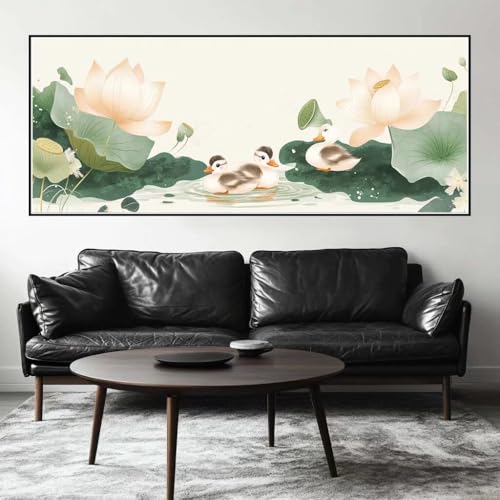 Malen Nach Zahlen Lotusblume Malen Nach Zahlen Erwachsene Ente, 200 X 80 cm XXL Groß Acrylfarben Ölgemälde, DIY Malen Nach Zahlen Kinder Anfänger Paint by Numbers Set für Wand Dekor (Ohne Rahmen)-H870 Malen Nach Zahlen Lotusblume Malen Nach Zahlen Erwachsene Ente, 200 X 80 cm XXL Groß Acrylfarben Ölgemälde, DIY Malen Nach Zahlen Kinder Anfänger Paint by Numbers Set für Wand Dekor (Ohne Rahmen)-H870 von Kggyele