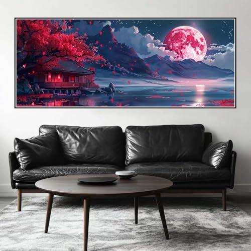 Malen Nach Zahlen Mond Malen Nach Zahlen Erwachsene Landschaft, 100 X 40 cm XXL Groß Acrylfarben Ölgemälde, DIY Malen Nach Zahlen Kinder Anfänger Paint by Numbers Set für Wand Dekor (Ohne Rahmen)-H630 Malen Nach Zahlen Mond Malen Nach Zahlen Erwachsene Landschaft, 100 X 40 cm XXL Groß Acrylfarben Ölgemälde, DIY Malen Nach Zahlen Kinder Anfänger Paint by Numbers Set für Wand Dekor (Ohne Rahmen)-H630 von Kggyele