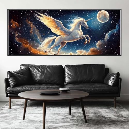 Malen Nach Zahlen Pegasus Malen Nach Zahlen Erwachsene Einhorn, 100 X 40 cm XXL Groß Acrylfarben Ölgemälde, DIY Malen Nach Zahlen Kinder Anfänger Paint by Numbers Set für Wand Dekor (Ohne Rahmen)-H872 Malen Nach Zahlen Pegasus Malen Nach Zahlen Erwachsene Einhorn, 100 X 40 cm XXL Groß Acrylfarben Ölgemälde, DIY Malen Nach Zahlen Kinder Anfänger Paint by Numbers Set für Wand Dekor (Ohne Rahmen)-H872 von Kggyele