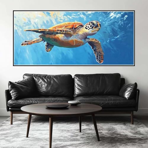 Malen Nach Zahlen Schildkröte Malen Nach Zahlen Erwachsene Schildkröte, 70 X 35 cm XXL Groß Acrylfarben Ölgemälde, DIY Malen Nach Zahlen Kinder Anfänger Set Bastelset für Wand Dekor (Ohne Rahmen)-H649 Malen Nach Zahlen Schildkröte Malen Nach Zahlen Erwachsene Schildkröte, 70 X 35 cm XXL Groß Acrylfarben Ölgemälde, DIY Malen Nach Zahlen Kinder Anfänger Set Bastelset für Wand Dekor (Ohne Rahmen)-H649 von Kggyele