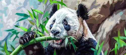 Malen Nach Zahlen Süß Malen Nach Zahlen Erwachsene Panda, 50 X 25 cm XXL Groß Acrylfarben Ölgemälde, DIY Malen Nach Zahlen Kinder Anfänger Paint by Numbers Adult Set für Wand Dekor (Ohne Rahmen) -H290 Malen Nach Zahlen Süß Malen Nach Zahlen Erwachsene Panda, 50 X 25 cm XXL Groß Acrylfarben Ölgemälde, DIY Malen Nach Zahlen Kinder Anfänger Paint by Numbers Adult Set für Wand Dekor (Ohne Rahmen) -H290 von Kggyele
