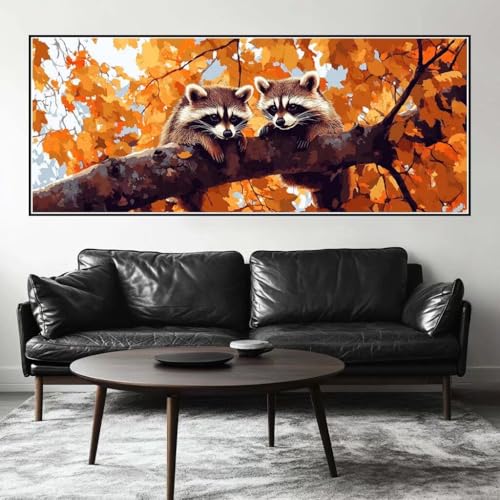 Malen Nach Zahlen Süß Malen Nach Zahlen Erwachsene Waschbär, 200 X 80 cm XXL Groß Acrylfarben Ölgemälde, DIY Malen Nach Zahlen Kinder Anfänger Paint by Numbers Set für Wand Dekor (Ohne Rahmen) -H818 Malen Nach Zahlen Süß Malen Nach Zahlen Erwachsene Waschbär, 200 X 80 cm XXL Groß Acrylfarben Ölgemälde, DIY Malen Nach Zahlen Kinder Anfänger Paint by Numbers Set für Wand Dekor (Ohne Rahmen) -H818 von Kggyele