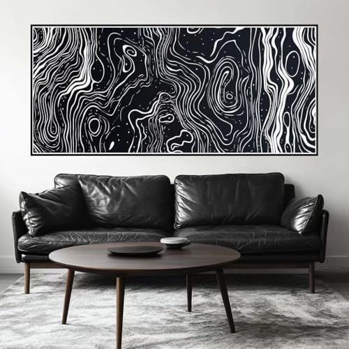 Malen Nach Zahlen Topografisch Malen Nach Zahlen Erwachsene Linie, 140 X 70 cm XXL Groß Acrylfarben Ölgemälde, DIY Malen Nach Zahlen Kinder Anfänger Set Bastelset für Wand Dekor (Ohne Rahmen) -H330 von Kggyele