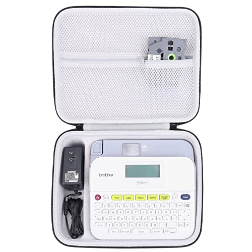 khanka Hartschalen-Reiseetui Ersatz für Brother P-Touch Pt-d400 PTD400AD, PT-D410, PT-D460BT Home/Office Advanced Label Maker, nur Hülle (innen weiß) von Khanka