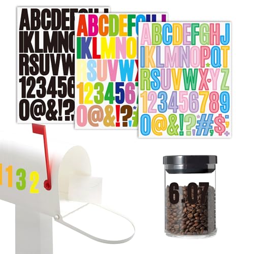 KiKiHong 30 Blätter Buchstaben Sticker,Selbstklebende Nummern Buchstaben Aufkleber 5 cm Klebebuchstaben Wetterfest für Schilder Fenster Türen Autos Häuser Adressnummern KiKiHong 30 Blätter Buchstaben Sticker,Selbstklebende Nummern Buchstaben Aufkleber 5 cm Klebebuchstaben Wetterfest für Schilder Fenster Türen Autos Häuser Adressnummern von KiKiHong
