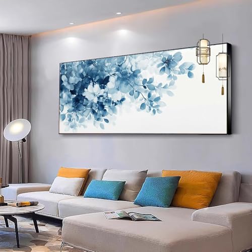 Malen nach Zahlen Erwachsene Blume Malen Nach Zahlen ab 7 9 Jahre Mädchen, Paint by Numbers Adult, Kreativ set mit Leinwand Pinsel und Acrylfarben Home Decor Geschenke Pflanze 40x70cm Ohne Rahmen Y322 von Kiagazaa