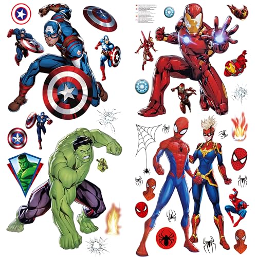 Kibi Sticker 3D Tromppe l'Auge, Avengers Iron Man Wandsticker, selbstklebend, Marvel Kinder Wandaufkleber Wandüber Wall Art Wandtattoo Ironman Wandaufkleber Ironman Wandsticker von Kibi Store