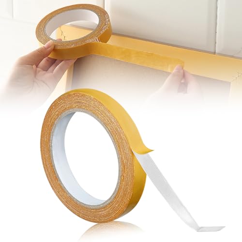 Kidmis Strong Adhesive Double Sided Gauze Fiber Mesh Tape, Doppelseitiges Klebeband Extra Stark, Doppelseitiges Klebeband Transparent, Einfach zu Schneiden und zu Entfernen (1, 2.5cm*20m) von Kidmis