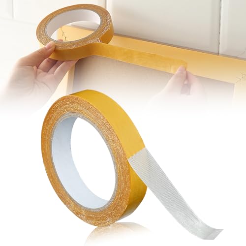 Kidmis Strong Adhesive Double Sided Gauze Fiber Mesh Tape, Doppelseitiges Klebeband Extra Stark, Doppelseitiges Klebeband Transparent, Einfach zu Schneiden und zu Entfernen (1, 3cm*20m) von Kidmis