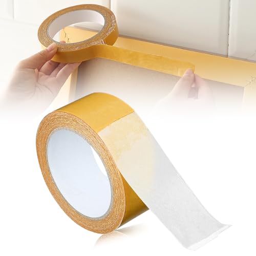 Kidmis Strong Adhesive Double Sided Gauze Fiber Mesh Tape, Doppelseitiges Klebeband Extra Stark, Doppelseitiges Klebeband Transparent, Einfach zu Schneiden und zu Entfernen (1, 4cm*20m) von Kidmis