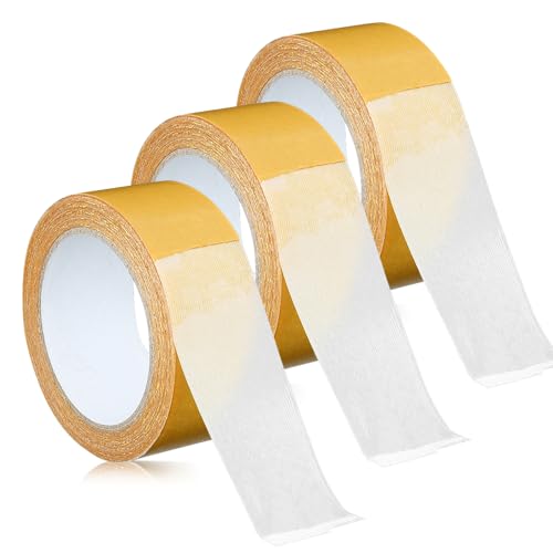 Kidmis Strong Adhesive Double Sided Gauze Fiber Mesh Tape, Doppelseitiges Klebeband Extra Stark, Doppelseitiges Klebeband Transparent, Einfach zu Schneiden und zu Entfernen (3, 4cm*20m) von Kidmis