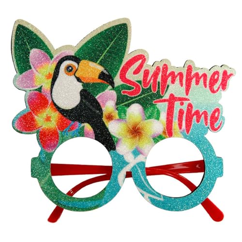 KieTeiiK Luaus Partybrille Hawaiianer Lustige Sonnenbrille Rahmen Kostüm Requisiten Für Sommer Strand Party Geschenke Lustige Hawaiianer Brille von KieTeiiK