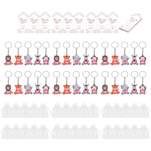 KieTeiiK Set Mit 30 Schlüsselanhängern Funktioneller Schlüsselanhänger Für Babypartys Geschenktüten Dekorationen Bunter Schlüsselanhänger von KieTeiiK