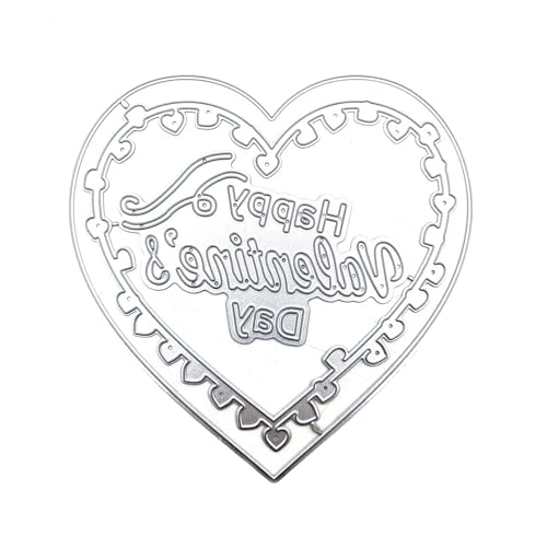 KieTeiiK Valentinstag Herz Metall Stanzformen Schablone DIY Scrapbooking Album Papier Karte Vorlage Form Prägung Handwerk Metall Stanzformen von KieTeiiK