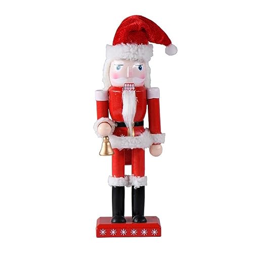 Weihnachtsmann Nussknacker Soldat Figur Holzfigur Spielzeug Weihnachtsdekoration Für Regale Tische Urlaub Neujahrsgeschenk Kinderpuppe Nussknacker Soldat Aus Holz von KieTeiiK