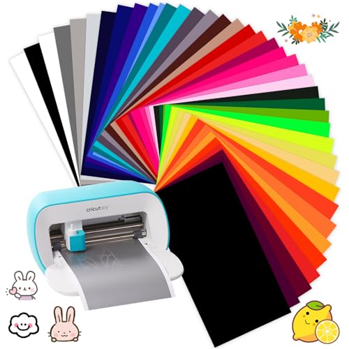 40 Stück 14cm x 30,5cm Smart Iron On für Cricut Joy, Plotterfolie Textil, Heat Transfer Vinyl, Plotter Folie Textildruck zum Aufbügeln, Flexfolie Plotter Textilien für T-Shirts, Hoodie von Kigniote