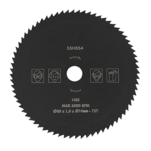 85mm X 10mm 72T HSS Kreissägeblatt Trennscheibe Rad für Holz Metall von Kikumi