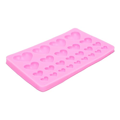 Herzförmiges Silikon-Fondant-Muster, Gemischte Größe, für Harzguss, Basteln, Schokoladenkuchen-Dekoration Herzförmiges Silikon-Fondant-Muster, Gemischte Größe, für Harzguss, Basteln, Schokoladenkuchen-Dekoration von Kikumi