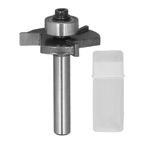 T -Form Router Bit 1/4 Zoll Schaft 3 Zähnekugellager Schlitzschneider für Holzsperrholz 3/16 Schneidtiefe von Kikumi