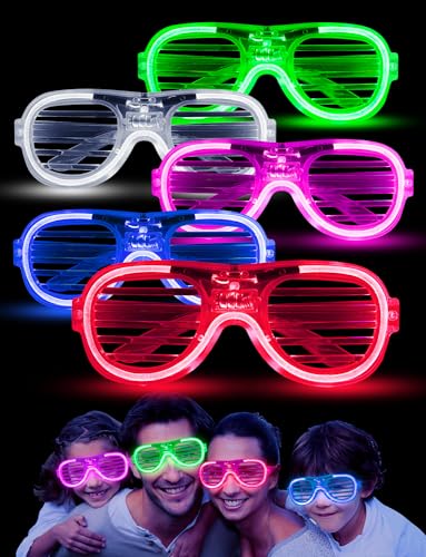 Kimimara Cyberpunk LED Brille - Party Leuchtbrille Leuchtende Visor Glasses (G) von Kimimara