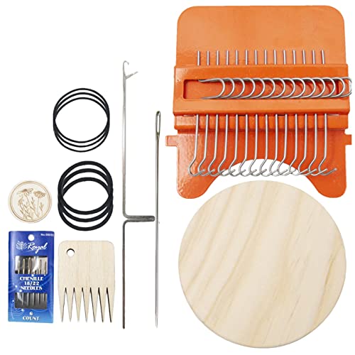 KinMokusei Loom Speedweve Strickmaschine Darning Mini Loom Machine Webstuhl Stopfmaschine Socken Webrahmen Hand Weaving Tool Repair Tool Kit zum DIY Stricken Ausbessern Nähen (B) von KinMokusei