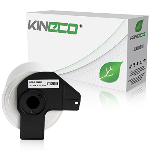 Kineco Endlos-Etikett kompatibel für Brother DK22243 102mm x 30,48m P-Touch QL1050 QL1060 N Kineco Endlos-Etikett kompatibel für Brother DK22243 102mm x 30,48m P-Touch QL1050 QL1060 N von Kineco