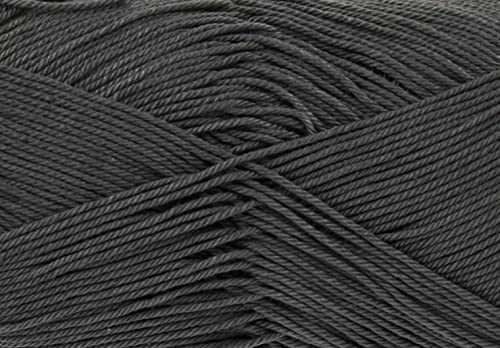 King Cole 1262207 Giza Baumwollgarn, 4-lagig, Grau, 158 m, 50 g von King Cole