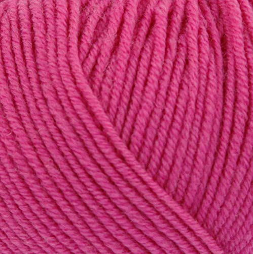 King Cole 1432633 Luxus Merino DK Fuchsia Garn – 140 m, 50 g von King Cole