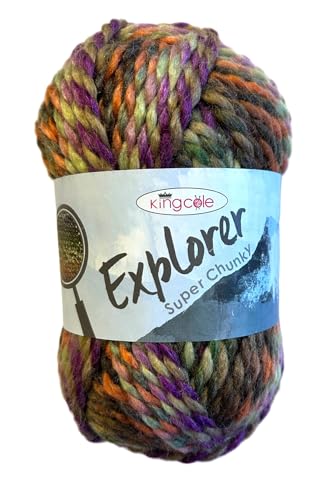 King Cole 1784297 Explorer Super Chunky Livingstone Garn, 80 m, 100 g von King Cole